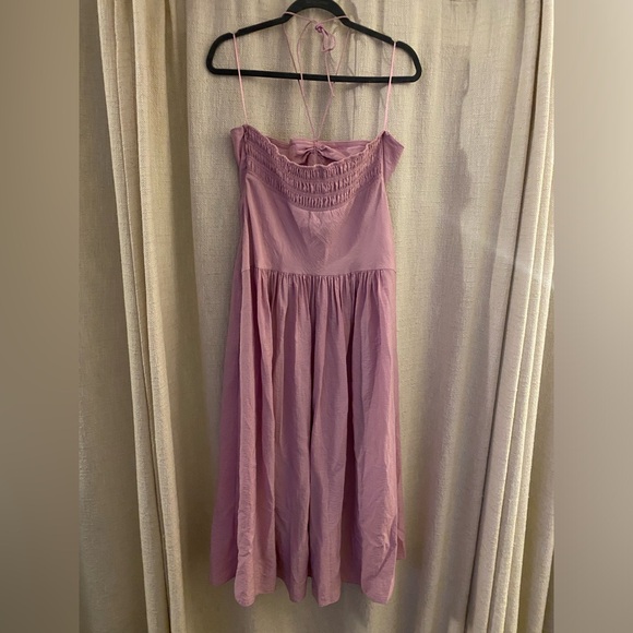 Vince Ruched Halter Neck Dress NWT - Picture 4 of 10